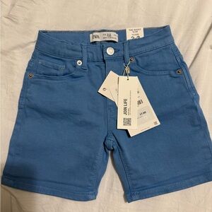 Zara Women's Jean Shorts in Sky Blue